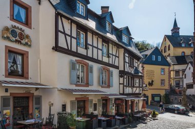 Onun tipik evleri ile pitoresk köy