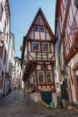 Onun tipik evleri ile pitoresk köy