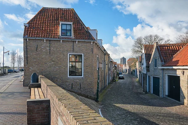 Dojem z historického města Zierikzee jsem — Stock fotografie