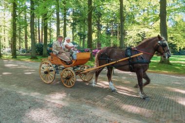 Apeld Palace Het Loo için Lane'de antrenörler alay