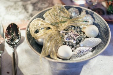 Plaka dekorasyon için Noel ba farklı tipleri ile dolu