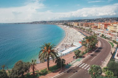 Nice şehrindeki Plage de Castel ve Plage des Ponchettes hamamlarında Fransa 'daki tanınmış 