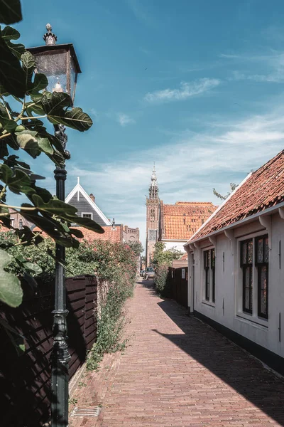 Impression Vom Kwakelsteeg Edam Mit Dem Turm Des Glockenspiels Speeltoren — Stockfoto