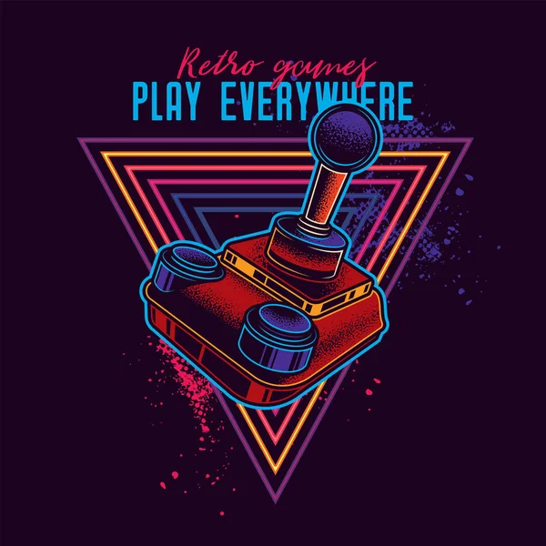 Retro _ joystick — Stockvektor