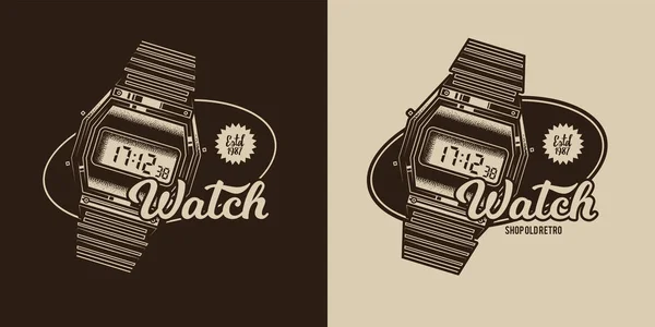 Emblem _ watch _ 01 — Διανυσματικό Αρχείο