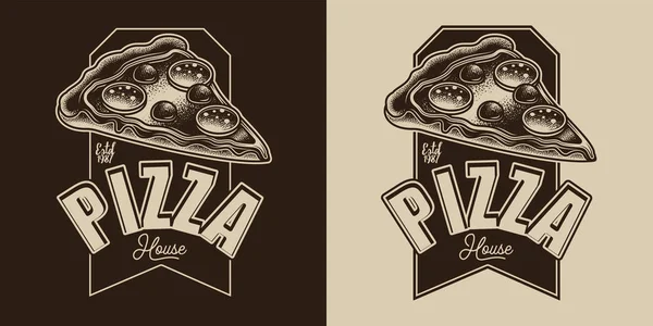 Emblema _ pizza _ 03 —  Vetores de Stock