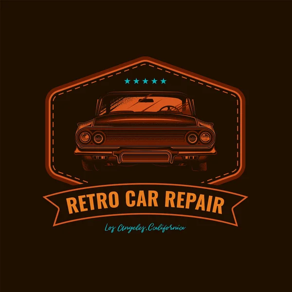 Emblem _ car _ repair _ 02 — Διανυσματικό Αρχείο