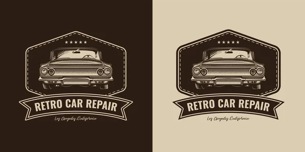 Emblem _ car _ repair _ 01 — стоковый вектор