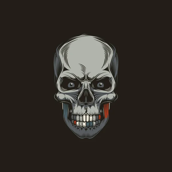 Nov _ Skull _ 01 — стоковый вектор