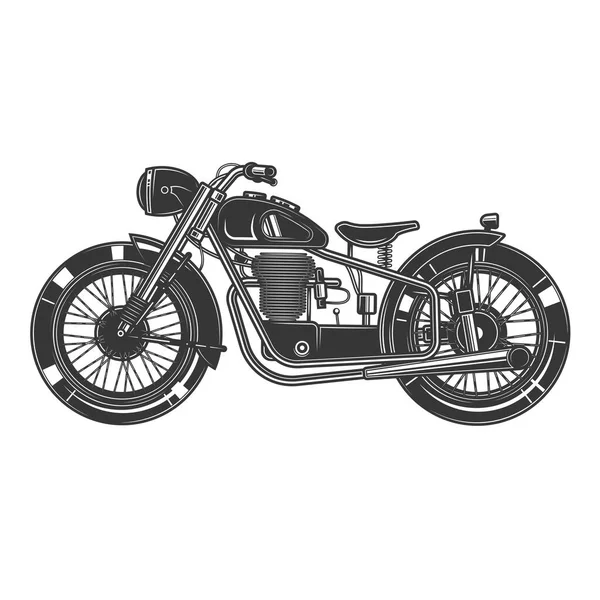 Desenho Original Ilustração Motocicleta Americana Feita Sob Encomenda —  Vetores de Stock