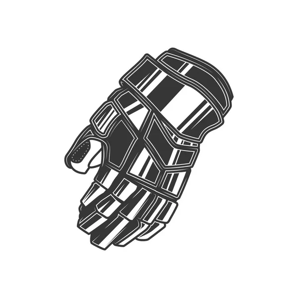 Illustration Contour Originale Gants Hockey Vintage — Image vectorielle