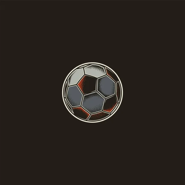 Fußball Original Vektorillustration Icon Retro Stil — Stockvektor