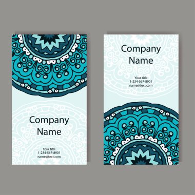 Vektör şablonu kartvizit. Geometrik arka plan. Kart veya davet koleksiyonu. Islam, Arapça, Indian, Osmanlı motifleri.