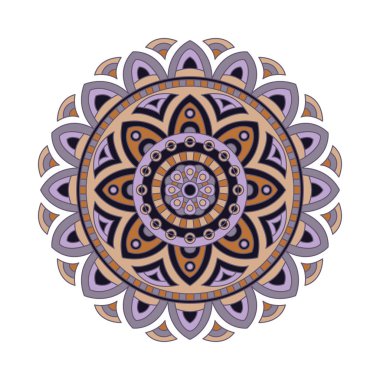 Vektör yuvarlak mandalalar süsleme. Soyut tasarım daire öğesi. Tasarımınız için grafik şablonu.