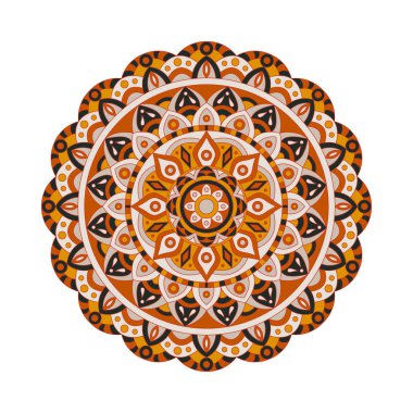 Vektör yuvarlak mandalalar süsleme. Soyut tasarım daire öğesi. Tasarımınız için grafik şablonu.