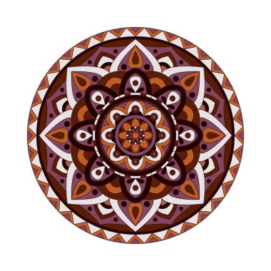 Soyut tasarım siyah beyaz öğesi. Vektör yuvarlak mandala. Grafik şablonu tasarımınız için. Dairesel desen.