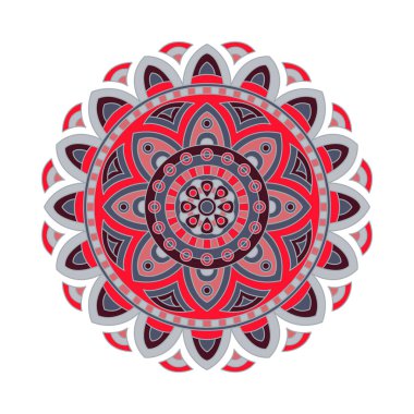 Vektör yuvarlak mandalalar. Grafik şablonu tasarımınız için. Dekoratif retro süsleme. Çiçekler ile çizilmiş arka plan el.