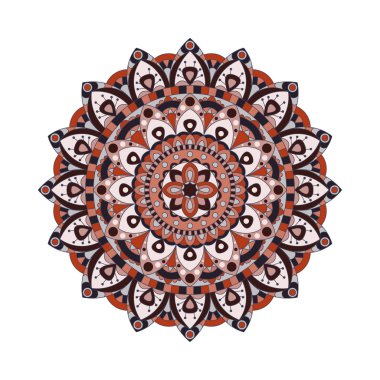 Vektör yuvarlak mandalalar süsleme. Soyut tasarım daire öğesi. Tasarımınız için grafik şablonu.