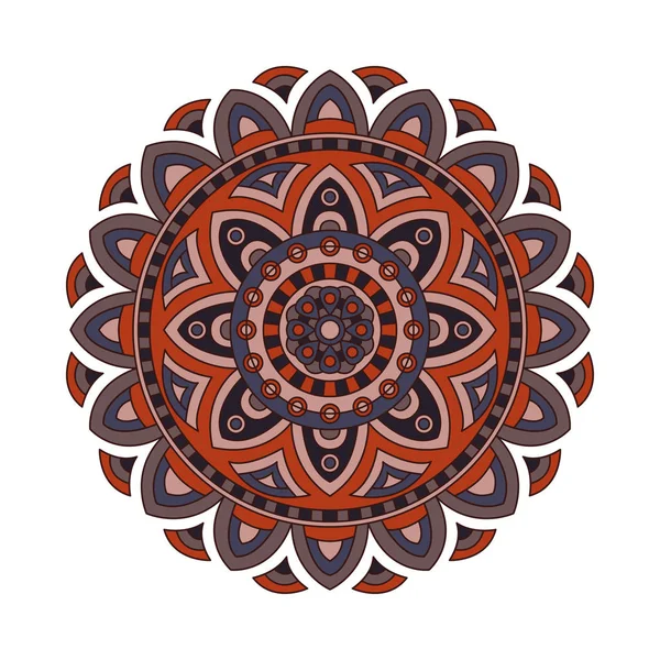 Diseño abstracto elemento blanco negro. Mandala redonda en vector. Plantilla gráfica para su diseño. Patrón circular . — Vector de stock