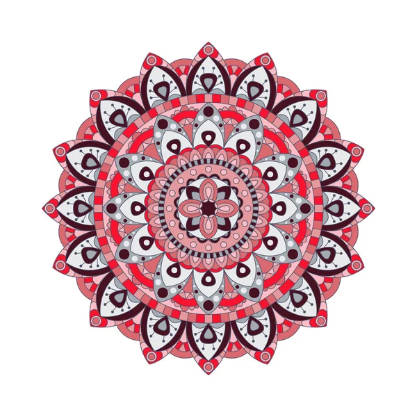 Adorno redondo mandalas en vector. Elemento círculo de diseño abstracto. Plantilla gráfica para su diseño . — Vector de stock