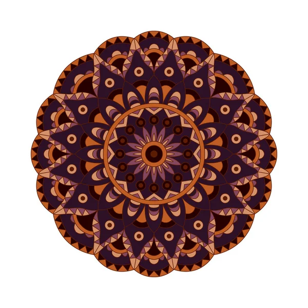 Prydnad runda mandalas i vector. Abstrakt design cirkel element. Grafisk mall för din design. — Stock vektor