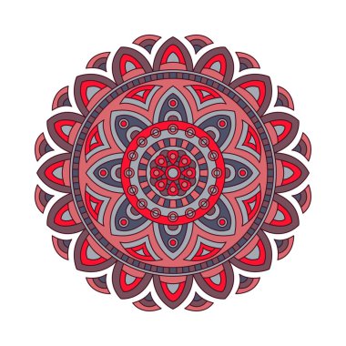 Vektör yuvarlak mandalalar süsleme. Soyut tasarım daire öğesi. Tasarımınız için grafik şablonu.