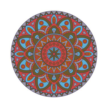 Vektör yuvarlak mandalalar. Soyut tasarım öğesi. Dekoratif retro süsleme. Tasarımınız için grafik şablonu.