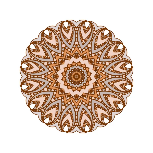 Runde Mandalas im Vektor. abstraktes Gestaltungselement. dekorative Retro-Ornamente. Grafikvorlage für Ihr Design. — Stockvektor