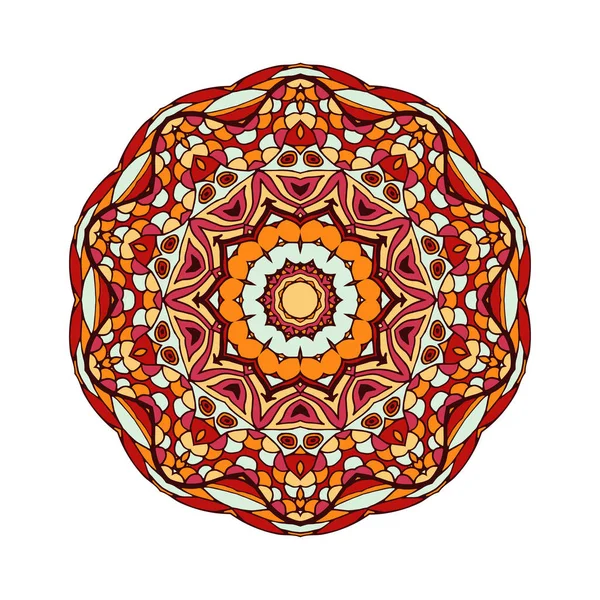 Elemento branco preto design abstrato. Mandala redonda em vetor. Modelo gráfico para o seu design. Padrão circular . — Vetor de Stock