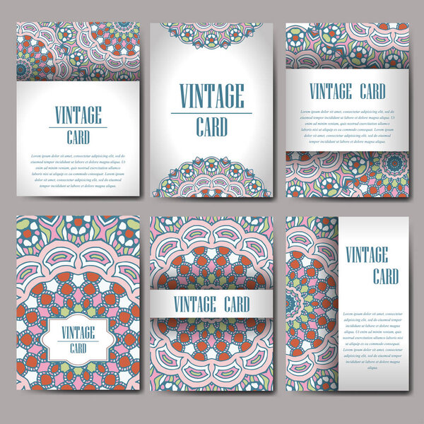 Ретро карта с мандалой. Винтажный фон с местом для текста. Графический шаблон для вашего дизайна. декоративный орнамент
.