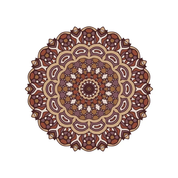 Runda mandalas i vector. Abstrakt designelement. Dekorativ retro prydnad. Grafisk mall för din design. — Stock vektor