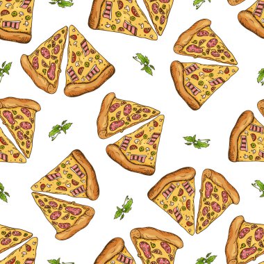 Fast food desen. El retro şekil çizin. Vintage tasarım.