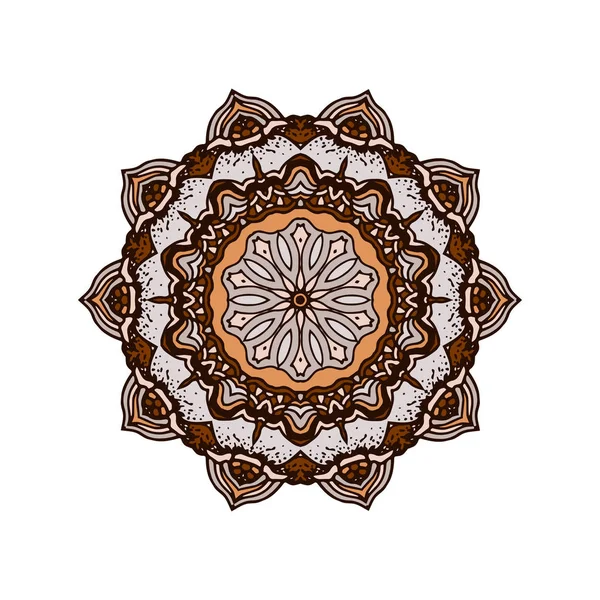 Conception abstraite élément blanc noir. Mandala rond en vecteur. Modèle graphique pour votre design. Modèle circulaire . — Image vectorielle