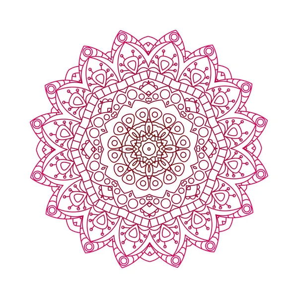 Vektör yuvarlak mandalalar. Soyut tasarım öğesi. Dekoratif retro süsleme. Tasarımınız için grafik şablonu