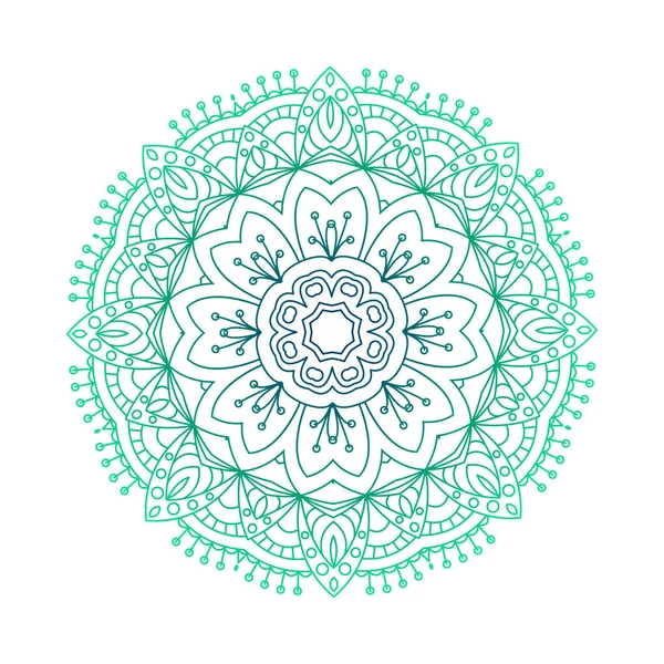 Round mandalas in vector. Abstract design element. Decorative retro ornament. Graphic template for your design — Stock Vector