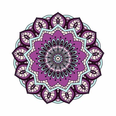 Soyut tasarım öğeleri. Vektör yuvarlak mandalalar. Grafik şablonu tasarımınız için. Dekoratif retro süsleme