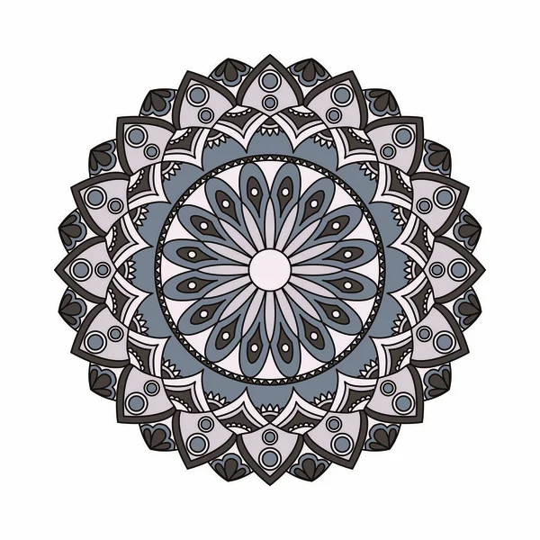 Abstrakte Gestaltungselemente. runde Mandalas im Vektor. Grafikvorlage für Ihr Design. Dekoratives Retro-Ornament — Stockvektor