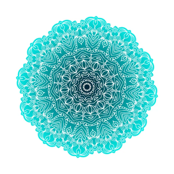 Diseño abstracto elemento blanco negro. Mandala redonda en vector. Plantilla gráfica para su diseño. Patrón circular — Vector de stock