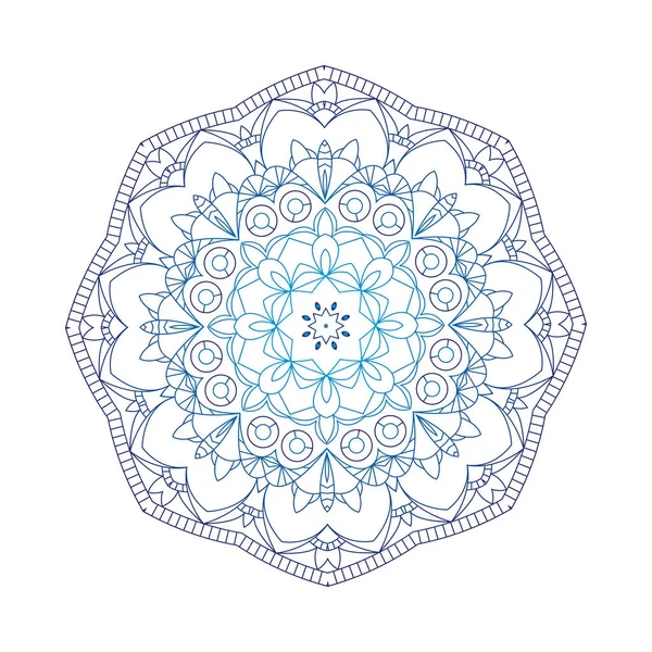 Diseño abstracto elemento blanco negro. Mandala redonda en vector. Plantilla gráfica para su diseño. Patrón circular — Vector de stock