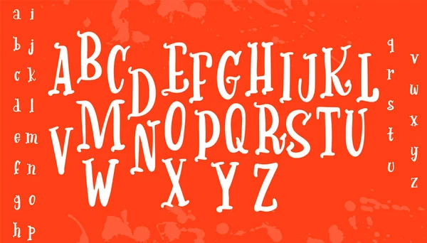 Alfabeto vectorial dibujado a mano. Cartas de caligrafía para su diseño — Vector de stock