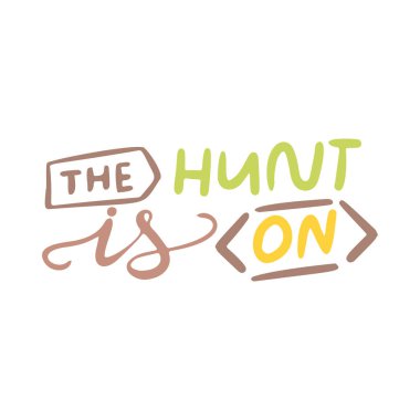 Paskalya yazı. Şablon vektör el çekilmiş siyah beyaz arka plan üzerinde. Mutlu tatil kartpostal. Vektör çizim