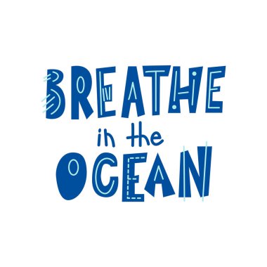 El çizimi harfler. Beyaz arka planda izole bir ifade. Yaz tatili tipografi posteri. Vektör illüstrasyonu