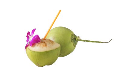 Geçmişi temiz olan izole Hindistan cevizi