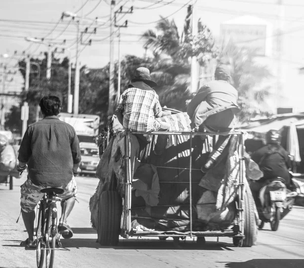 Logística Cambojana Para Vender Mercado Fronteira Imagem De Stock