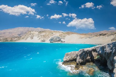 Agios pavlos beach Girit Adası, Yunanistan. 