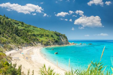 Avali beach, Lefkada Adası, Yunanistan