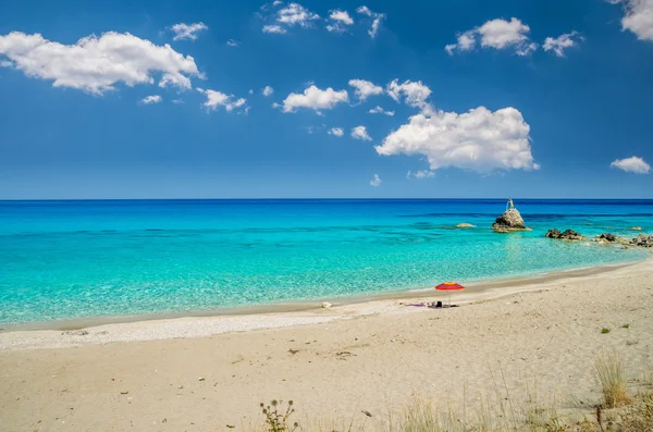 Avali beach, ostrov Lefkada, Řecko — Stock fotografie