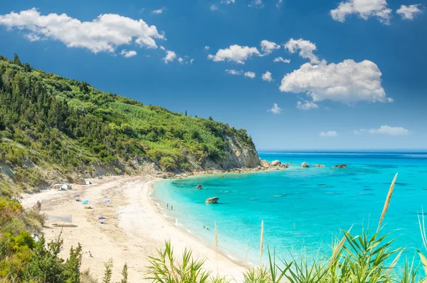 Avali beach, ilha de Lefkada, Grécia — Fotografia de Stock