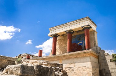 Knossos Sarayı, Girit Adası, Yunanistan. 
