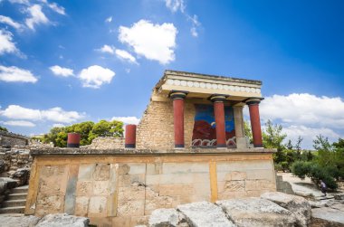 Knossos Sarayı, Girit Adası, Yunanistan. 